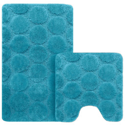 Velosso Cobla Jade Bath Mat Set - Size: 50 x 80 x 1cm - Green - Wilko