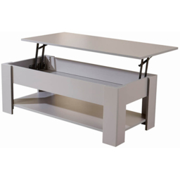 Home Source Orlando Single Shelf Grey Lift Up Storage Coffee Table - Size: 51 x 50 x 100cm - Wilko - thumbnail 4
