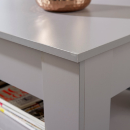 Home Source Orlando Single Shelf Grey Lift Up Storage Coffee Table - Size: 51 x 50 x 100cm - Wilko - thumbnail 6