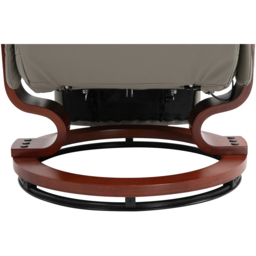 Portland Grey Faux Leather Manual Recliner Chair - Size: Single - Wilko - thumbnail 4