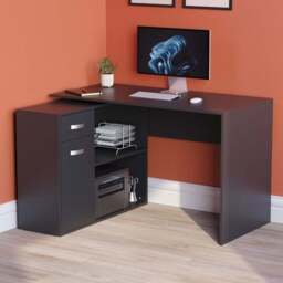 VIDA DESIGNS Longton Adjustable Desk Black - Size: 75 x 120 x 59cm - Wilko