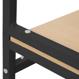 Living and Home 3 Shelf Black Over Toilet Storage Shelf - Size: 158 x 50 x 28cm - Wilko - thumbnail 4