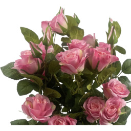 Botanik Rose Bush Artificial Tree in Pot 60cm - Size: 60 x 30 x 30cm - Pink - Wilko - thumbnail 7