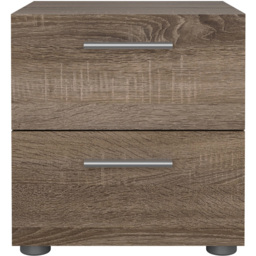 Florence 2 Drawer Truffle Oak Bedside Table - Wood - Furniture to Go - Wilko - thumbnail 4