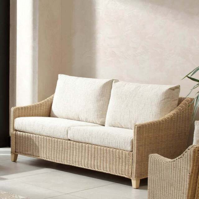 Desser Furniture Dijon 3 Seater Cotton Cream Sofa - Wilko - image 1