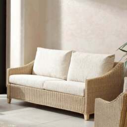 Desser Furniture Dijon 3 Seater Cotton Cream Sofa - Wilko