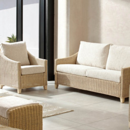Desser Furniture Dijon 3 Seater Cotton Cream Sofa - Wilko - thumbnail 4