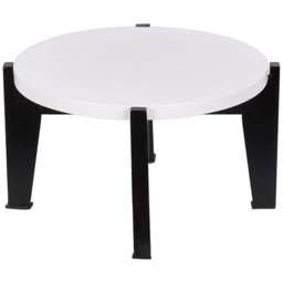 Living and Home Black and White Bamboo Raised Plant Stand 24cm - Size: 19.5 x 24 x 24cm - Black + White - Wilko - thumbnail 1
