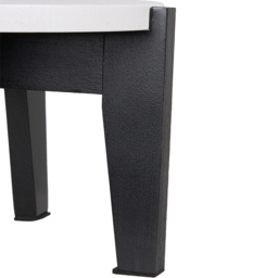 Living and Home Black and White Bamboo Raised Plant Stand 24cm - Size: 19.5 x 24 x 24cm - Black + White - Wilko - thumbnail 7
