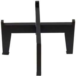 Living and Home Black and White Bamboo Raised Plant Stand 24cm - Size: 19.5 x 24 x 24cm - Black + White - Wilko - thumbnail 4