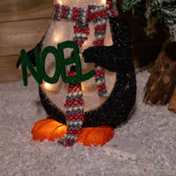 Samuel Alexander Warm White LED Christmas Penguin with Red Hat 55cm - Size: 55 x 30 x 30cm - Multi - Wilko - thumbnail 5