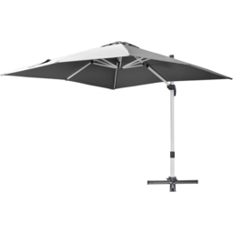 Outsunny Grey Crank and Tilt Cantilever Parasol with Cross Base 3m - Wilko - thumbnail 4