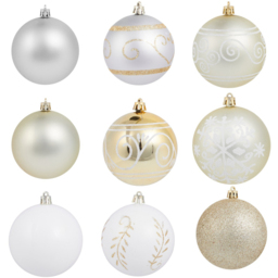 Set of 70 Blushing Ballroom Bauble Drum - Wilko - thumbnail 3