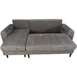 DS Living Sienna 3 Seater Grey Fabric Right Hand Chaise Sofa Bed - Wilko - thumbnail 4