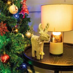 St Helens Brown Wooden Reindeer Decoration - Size: 16 x 6 x 22cm - Wilko - thumbnail 5