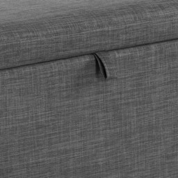 Julian Bowen Sorrento Slate Grey Linen Blanket Box - Size: 45 x 140 x 41cm - Wilko - thumbnail 6
