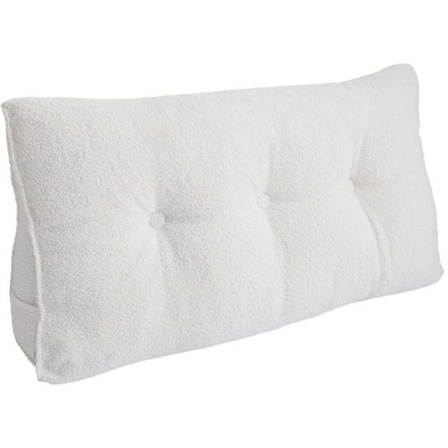 Living and Home Beige Wedge Headboard Pillow with Side Pocket 100 x 50cm - Size: 50 x 100 x 20cm - Wilko - image 1