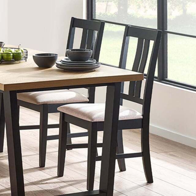 Julian Bowen Hilton Set of 2 Dining Chair - White - Wilko - image 1