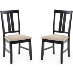 Julian Bowen Hilton Set of 2 Dining Chair - White - Wilko - thumbnail 3