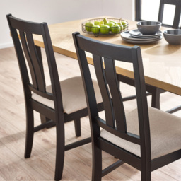 Julian Bowen Hilton Set of 2 Dining Chair - White - Wilko - thumbnail 7