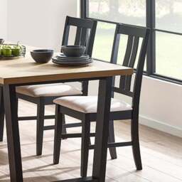 Julian Bowen Hilton Set of 2 Dining Chair - White - Wilko - thumbnail 1