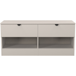 Crowndale Bora 2 Drawer 2 Shelf Kashmir Matt Storage Unit - Cream - Wilko - thumbnail 3