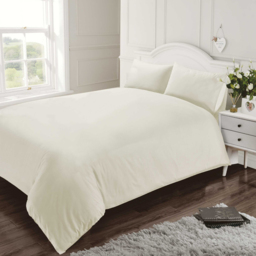 Rapport Home Super King Cream 400 Thread Count Cotton Percale Quilt Cover - Wilko - thumbnail 3