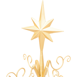Living and Home Gold Display Stand Christmas Decoration with Star Top 3ft - Size: 90 x 58 x 58cm - Wilko - thumbnail 3