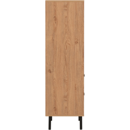 Seconique Leon 2 Door 2 Drawer Medium Oak Effect Storage Cabinet - Brown - Wilko - thumbnail 6