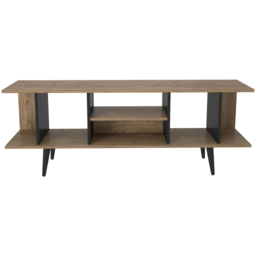 Decorotika Akya Walnut and Black TV Unit - Size: 59.5 x 160 x 35cm - Multi - Wilko - thumbnail 3