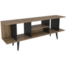 Decorotika Akya Walnut and Black TV Unit - Size: 59.5 x 160 x 35cm - Multi - Wilko - thumbnail 4