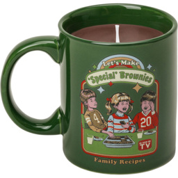 Steve Rhodes, Let's Make Special Brownies Brownie Scented Candle with Green Mug - Size: 12 x 11.5 x 11.5cm - Dark Green - Wilko - thumbnail 5