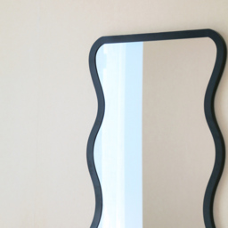 Charles Bentley Amsterdam Black Wavy Shape Outdoor Wall Mirror 170 x 60cm - Size: 2.5 x 170 x 60cm - Wilko - thumbnail 6