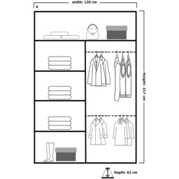 Sliding Wardrobes 4U 2 Sliding Door White Full Length Mirrored Wardrobe 120cm - Size: 2 Door - Wilko - thumbnail 5