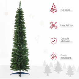 Everglow Green Artificial Christmas Pine Tree 6.8ft - Size: 7ft - Wilko - thumbnail 6