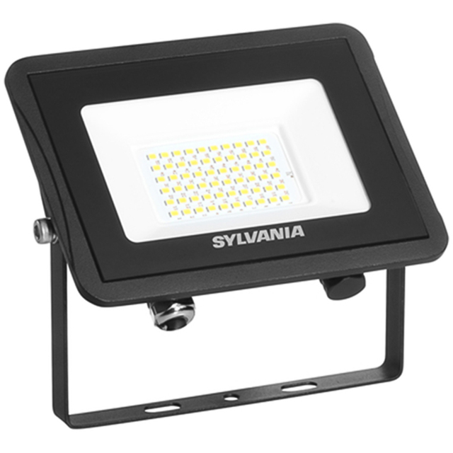 Sylvania SylFlood Black 42W LED Outdoor Floodlight - Size: 3 x 19.3 x 15.1cm - Wilko - image 1
