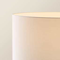 ValueLights Charlie Drum Shade White Floor Lamp and Bulb - Size: 148 x 45 x 45cm - Wilko - thumbnail 4