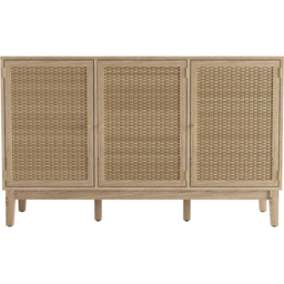 Bordeaux 3 Door Oak Effect Large Sideboard - Size: 40 x 128 x 78cm - Brown - LPD Home - Wilko - thumbnail 4