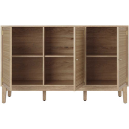 Bordeaux 3 Door Oak Effect Large Sideboard - Size: 40 x 128 x 78cm - Brown - LPD Home - Wilko - thumbnail 5