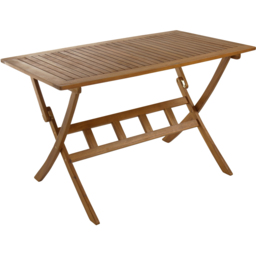 Charles Bentley Acacia Wood 4 Seater Rectangular Dining Table - Brown - Wilko - thumbnail 5