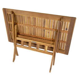 Charles Bentley Acacia Wood 4 Seater Rectangular Dining Table - Brown - Wilko - thumbnail 4