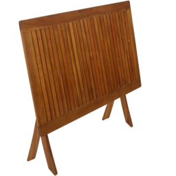 Charles Bentley Acacia Wood 4 Seater Rectangular Dining Table - Brown - Wilko - thumbnail 6