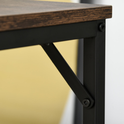 Portland 4 Seater Wood Effect Rectangular Bar Table with Stools - Brown - Wilko - thumbnail 4