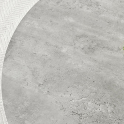 Furniturebox Arona Solara Concrete Effect 6 Seater Round Dining Set Grey and Black - Wilko - thumbnail 6
