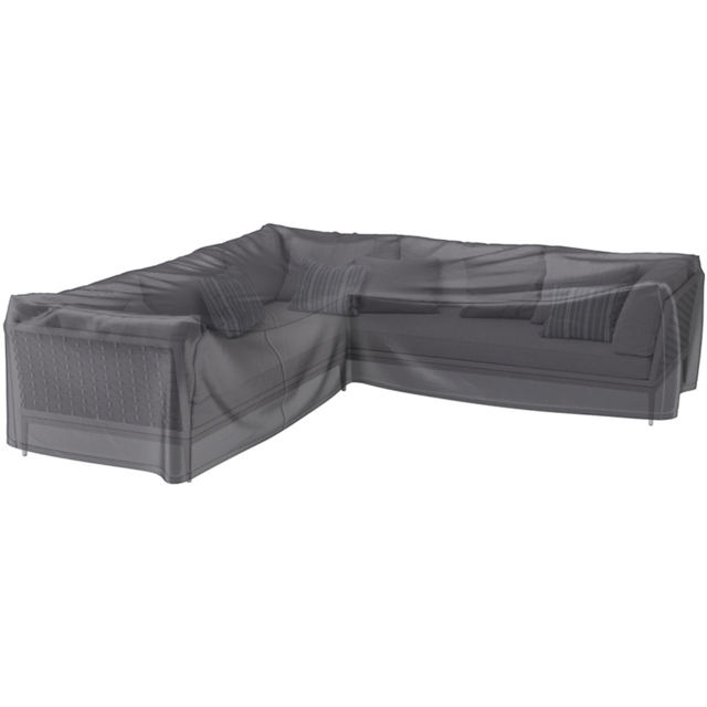 Platinum AeroCover Waterproof L Shape Lounge Set Cover 70 x 235 x 235cm - Grey - Wilko - image 1