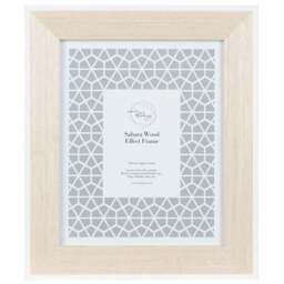 The Port. Co Gallery Sahara White Edge Wood Effect Photo Frame 6 x 4 inch - Size: A6 - Orange - Wilko - thumbnail 1