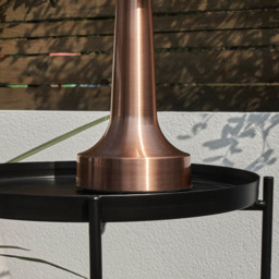 ValueLights Talence 2 Pack Copper LED Table Lamp - Size: 20 x 13.5 x 13.5cm - Brown - Wilko - thumbnail 5