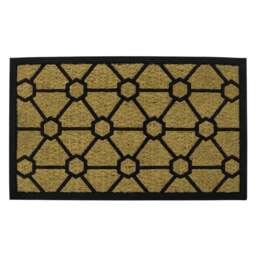 JVL Geometric Woven Tuffscrape Doormat 45 x 75cm - JVL Homewares - Wilko - thumbnail 1