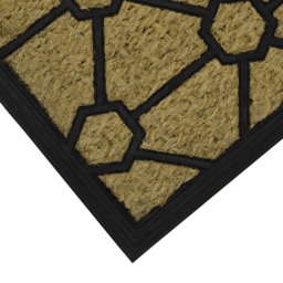 JVL Geometric Woven Tuffscrape Doormat 45 x 75cm - JVL Homewares - Wilko - thumbnail 4