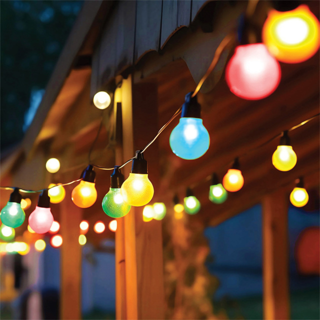 Eagle Connect Festoon 10 RGB Lamps LED String Light 10m - Size: 51 x 40 x 9cm - BLACK - Wilko - image 1